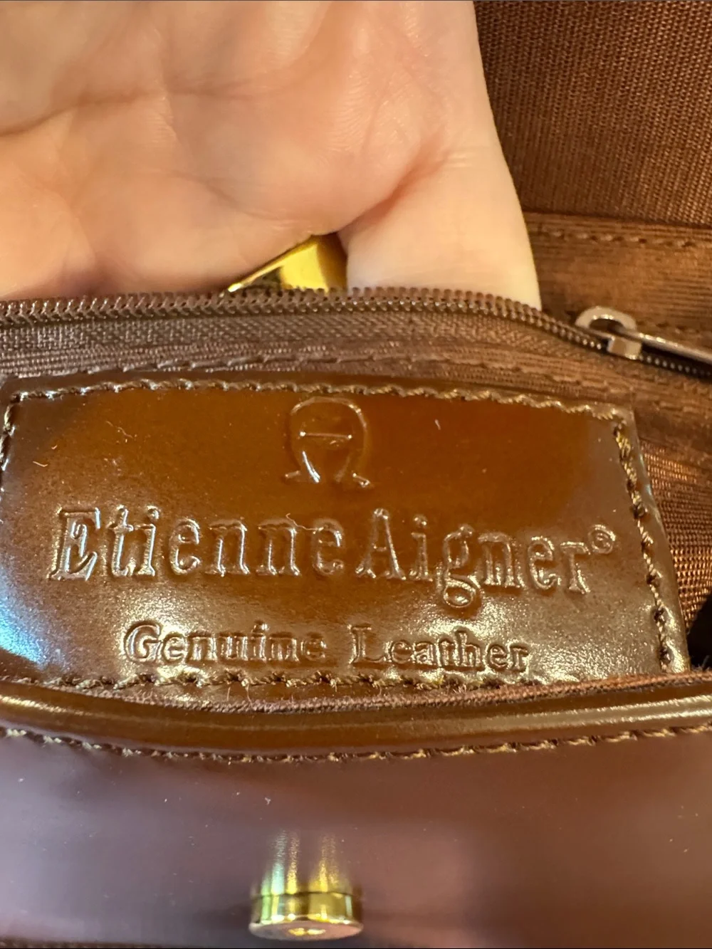 Etienne Aigner sleek brown